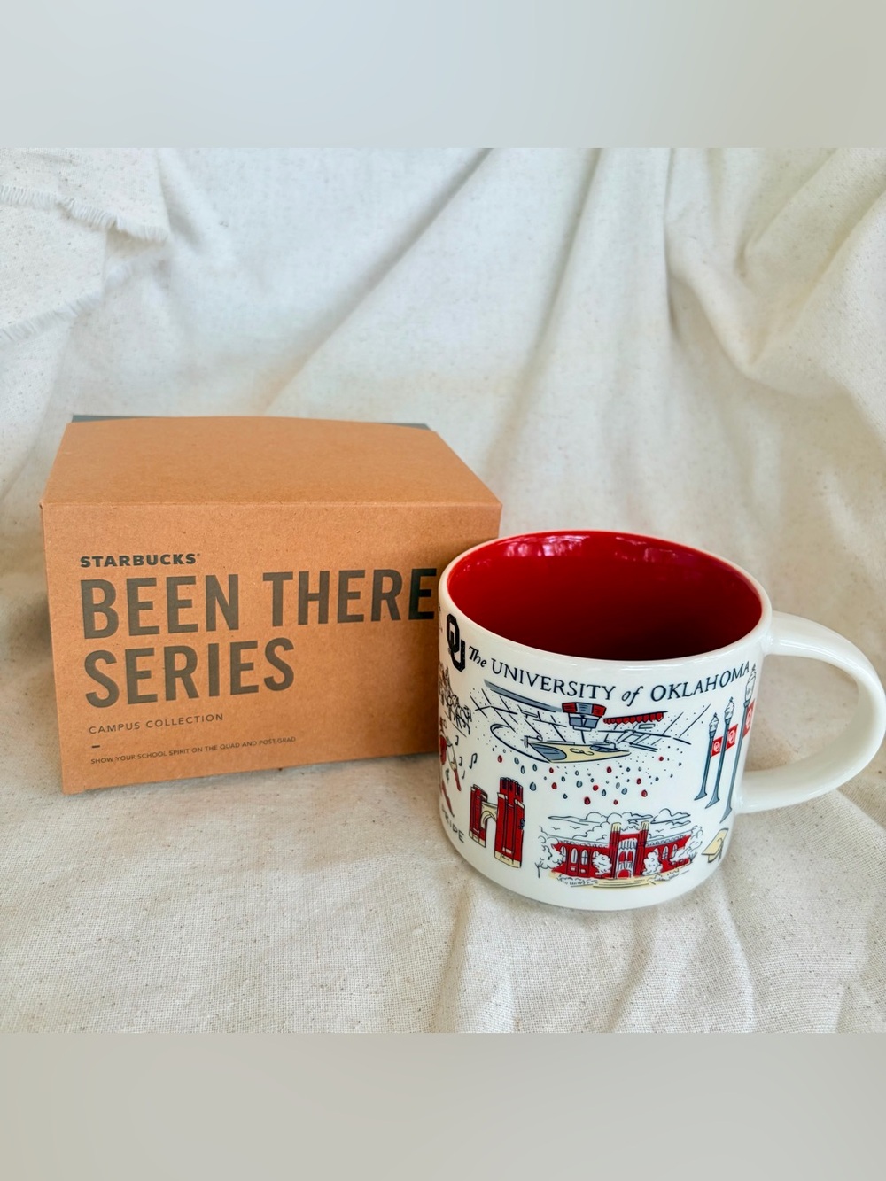 NIB Starbucks Been There Series University of Oklahoma Campus Collection mug